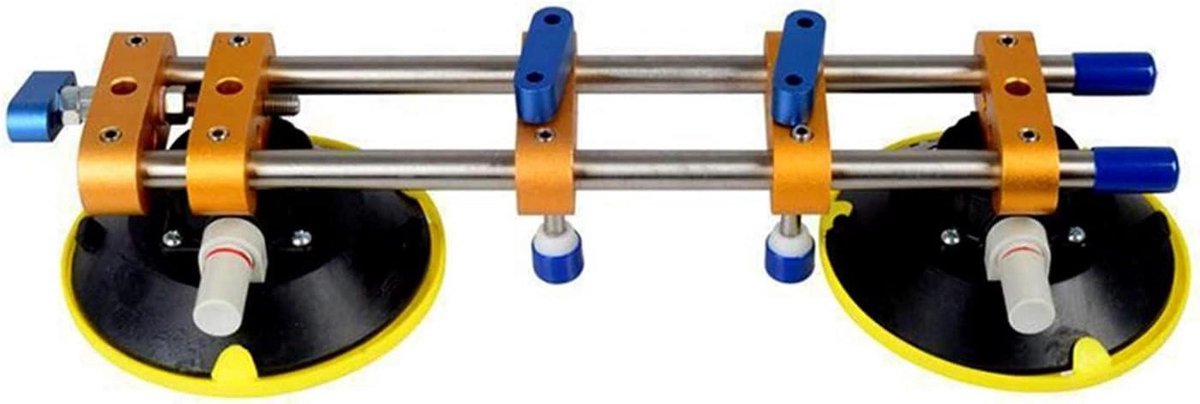 Naadzetterset - Zuignap tool - Aanrecht installatie - Nauwkeurige nivellering - 6 Inch - Zwart