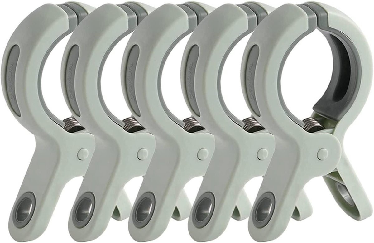 Grote Wasknijpers - Beddengoed Clips - Kleding Drogen - Antislip Ontwerp - 6 cm Breed - Groen