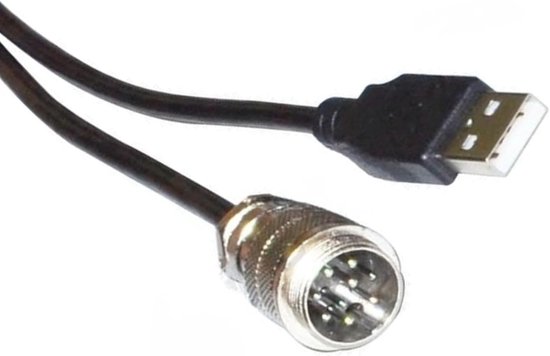 USB naar DIN kabel - Datakabel versnellingspook - Sim Racing - Plug and Play - 2 meter - Zwart — afbeelding 5
