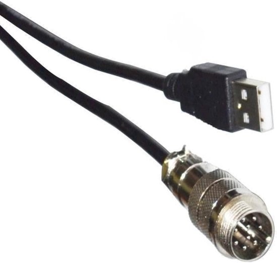 USB naar DIN kabel - Datakabel versnellingspook - Sim Racing - Plug and Play - 2 meter - Zwart — afbeelding 4