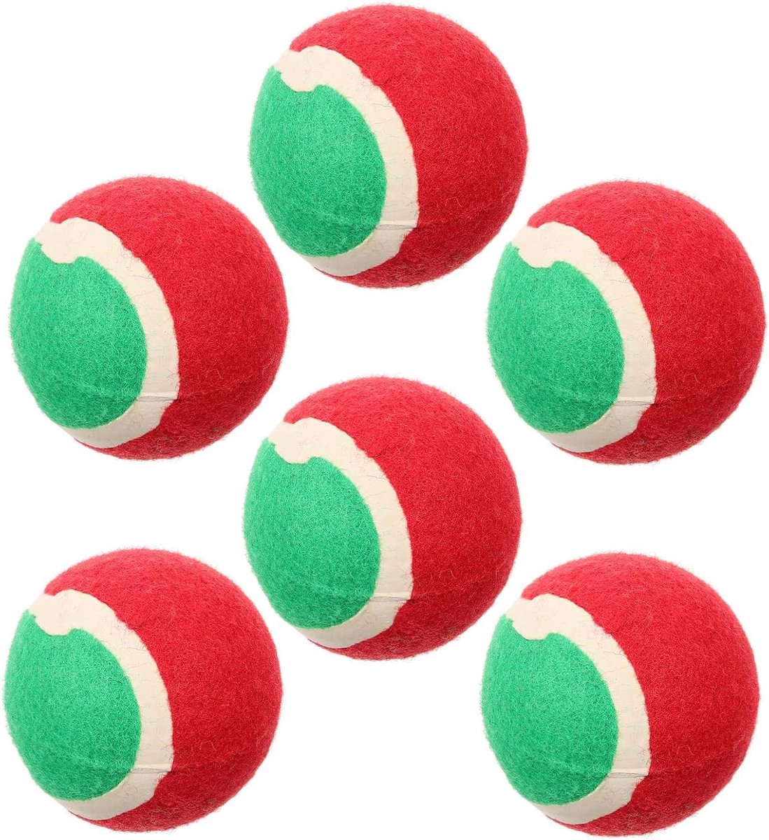 Honden Tennisballen - Huisdier Ballen - Hond Spelen - Slijtvast Rubber - 6.5 cm - Diverse Kleuren