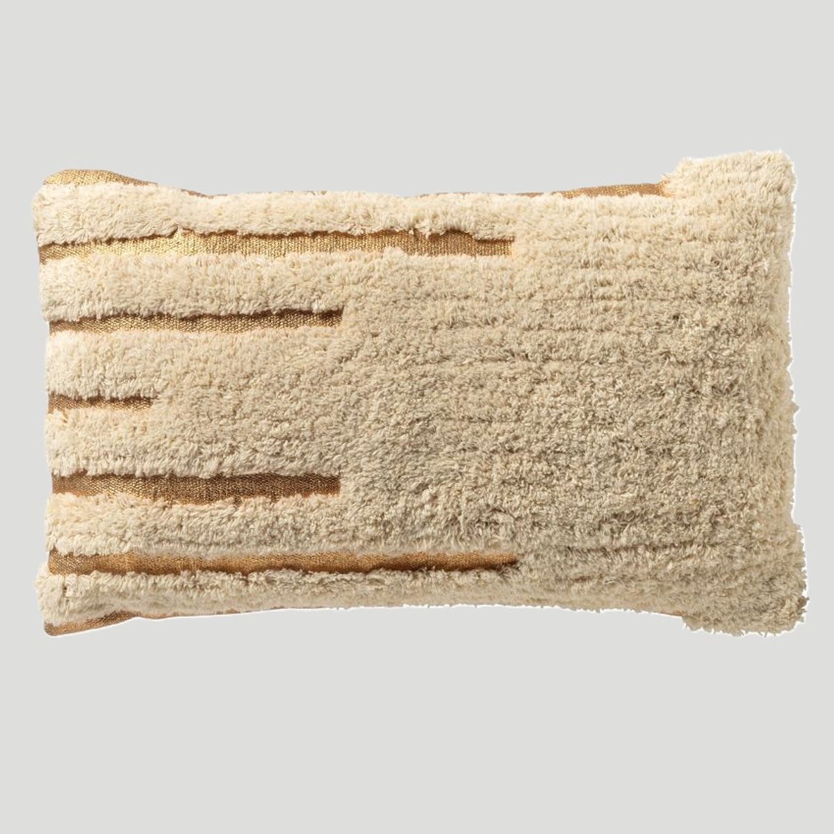 Sierkussen Jizza tofu gold met binnenkussen 50 x 30 cm/Sierkussen Jizza tofu gold