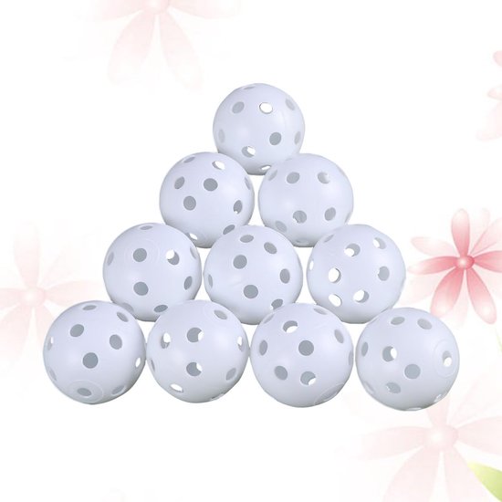 Golf Oefenballen - Golftrainingsballen Plastic - Golf Oefenen - Lichtgewicht Beperkte Vlucht - 41 mm - Wit van GOLF — afbeelding 2