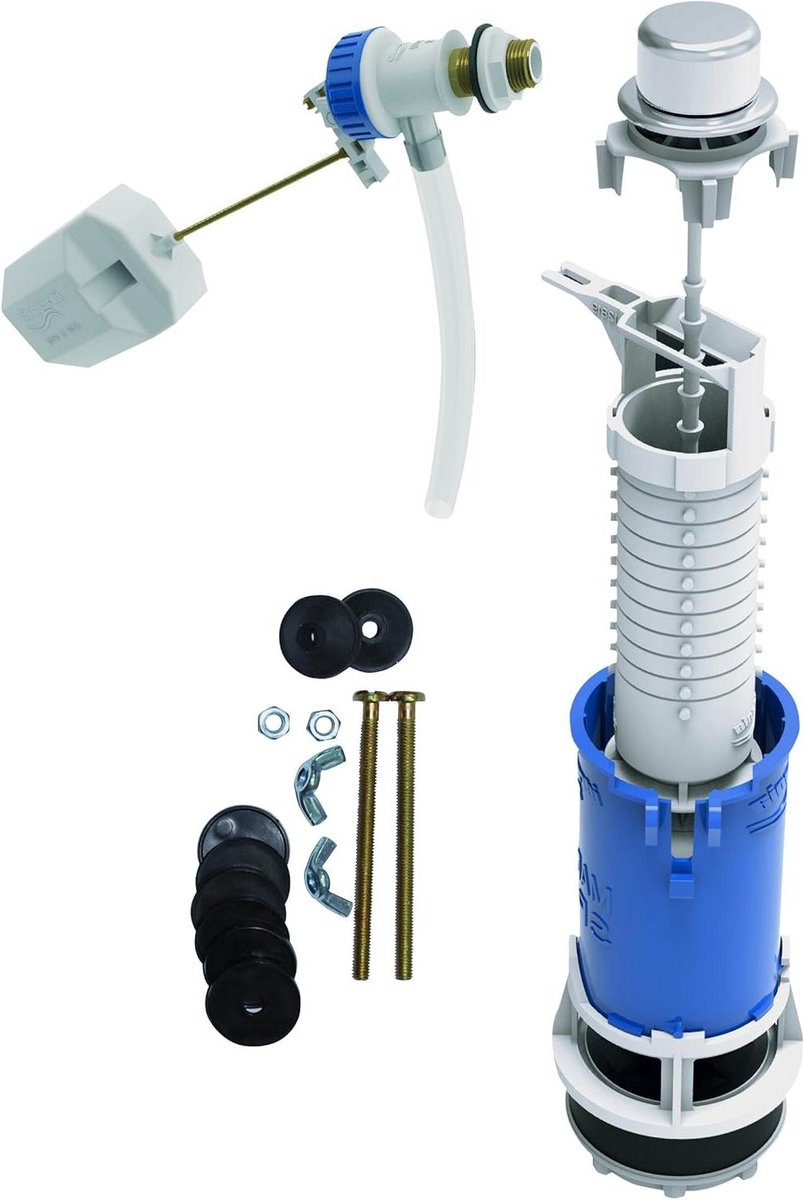 Spoelmechanisme Toilet - Reservoir Onderdelen - Waterdicht Afsluiten - Hoge Druk Bestendig - 12 x 17 mm - Wit