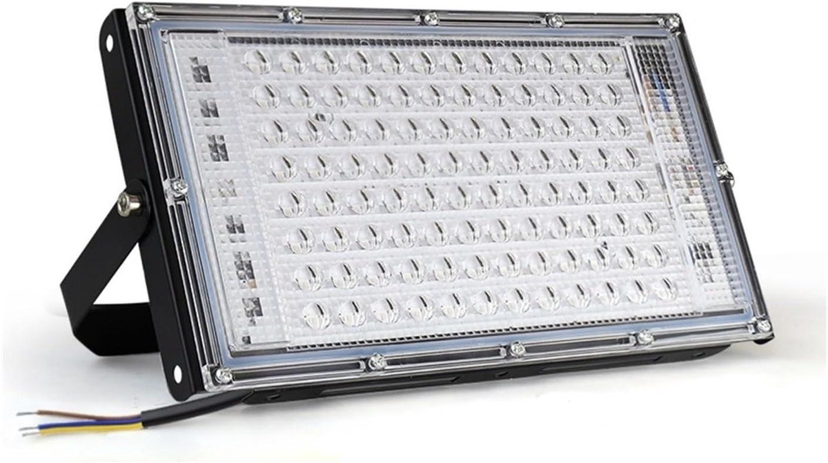 LED UV Schijnwerper - Blacklight Lamp - Feestverlichting - 395-400nm Golflengte - 100W - Zwart