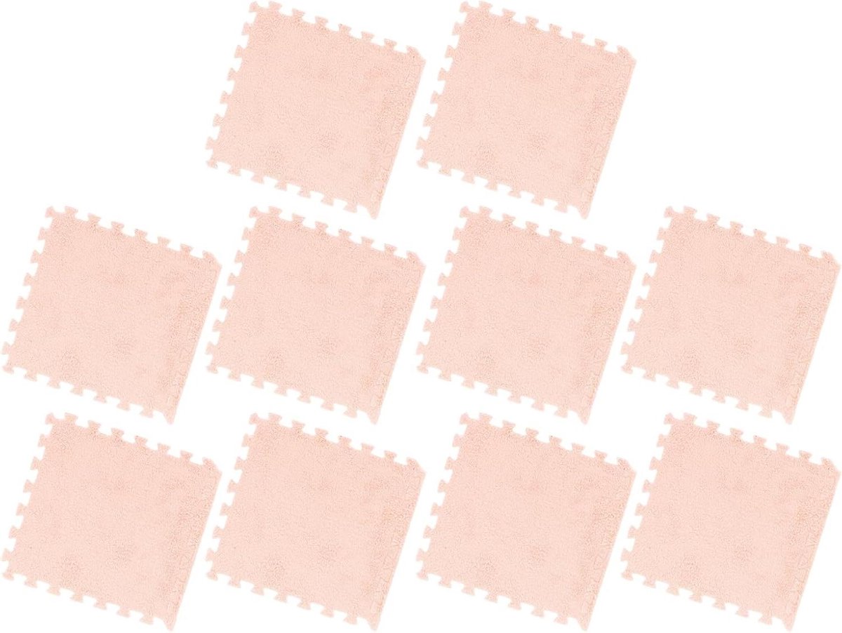 Pluche Vloermatten - Gezellige Tapijttegels - Creëer Comfort - Anti-slip Ontwerp - 31 x 30