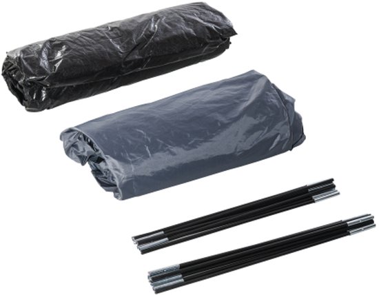 Dubbelwandig Koepeltent Iglu voor 4 personen, 4‑seizoenentent waterdicht met muskietennet en draagtas, blauw polyester — afbeelding 4