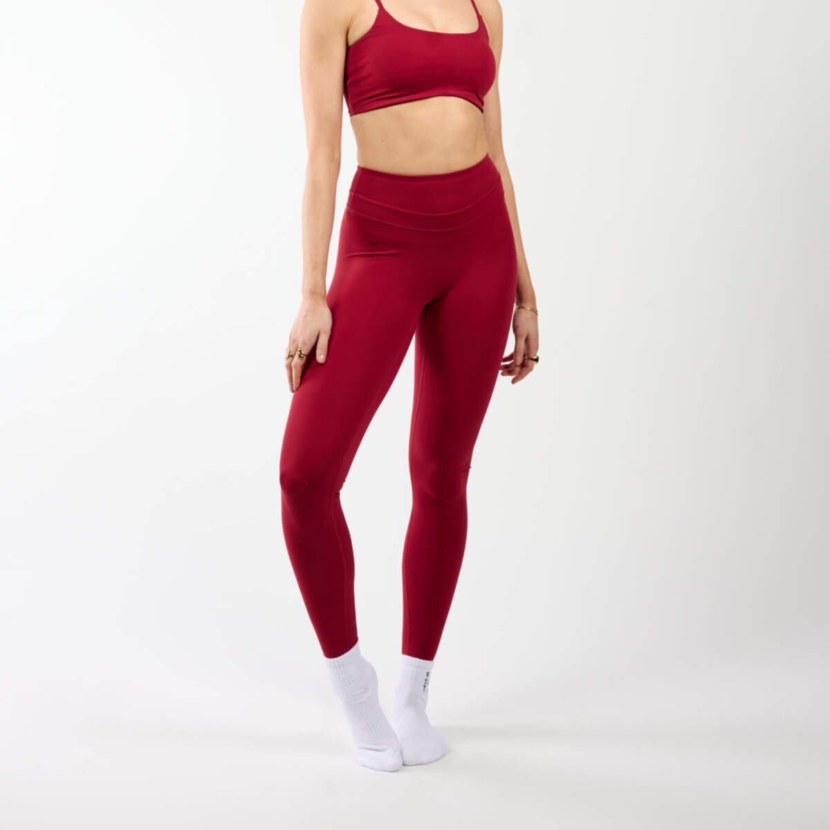Fittastic Sportswear Legging Bordeaux red (Beschikbaar in verschillende maten)