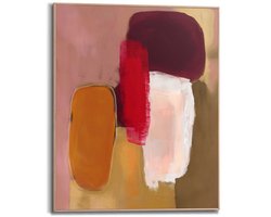 Schilderij Warm Abstract I - 50 x 40 - Hout - REINDERS