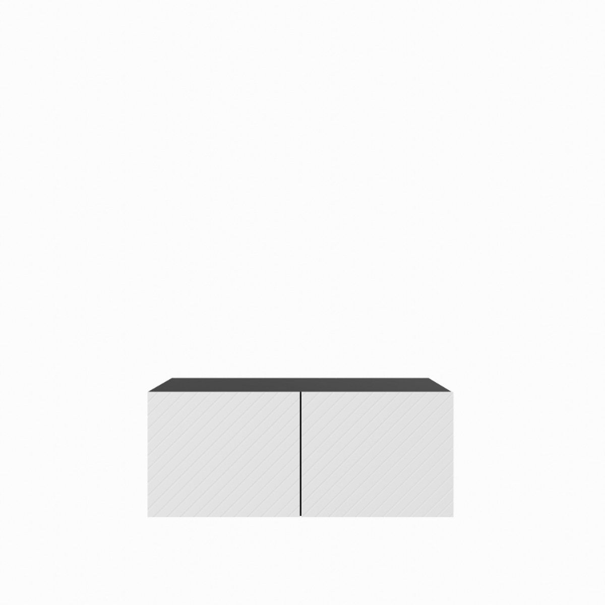 TV-kast Kaja 1x100 cm (zwart + wit)