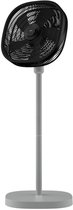 Dynter Staande Ventilator – Statiefventilator - Roterende ventilator – In hoogte verstelbaar & opvouwbaar (80 tot 125 cm) – Draaibare kop - Krachtig en geruisloos - Zilvergrijs – Diameter: Ø46.5 cm (AV25G)