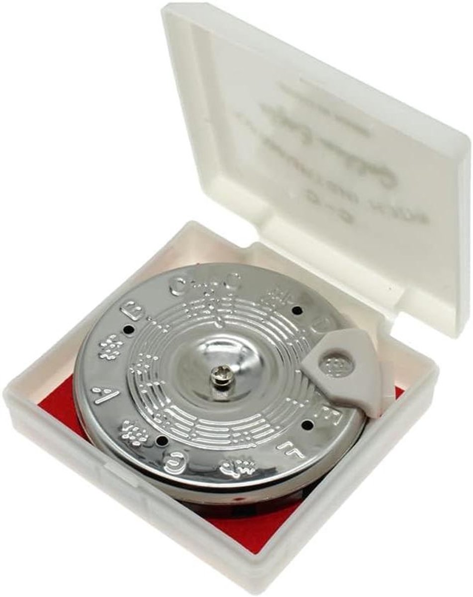 Stemapparaat - Toonbuis - Instrumenten Stemmen - 13 Tonen Bereik - 60x12mm - Zilver