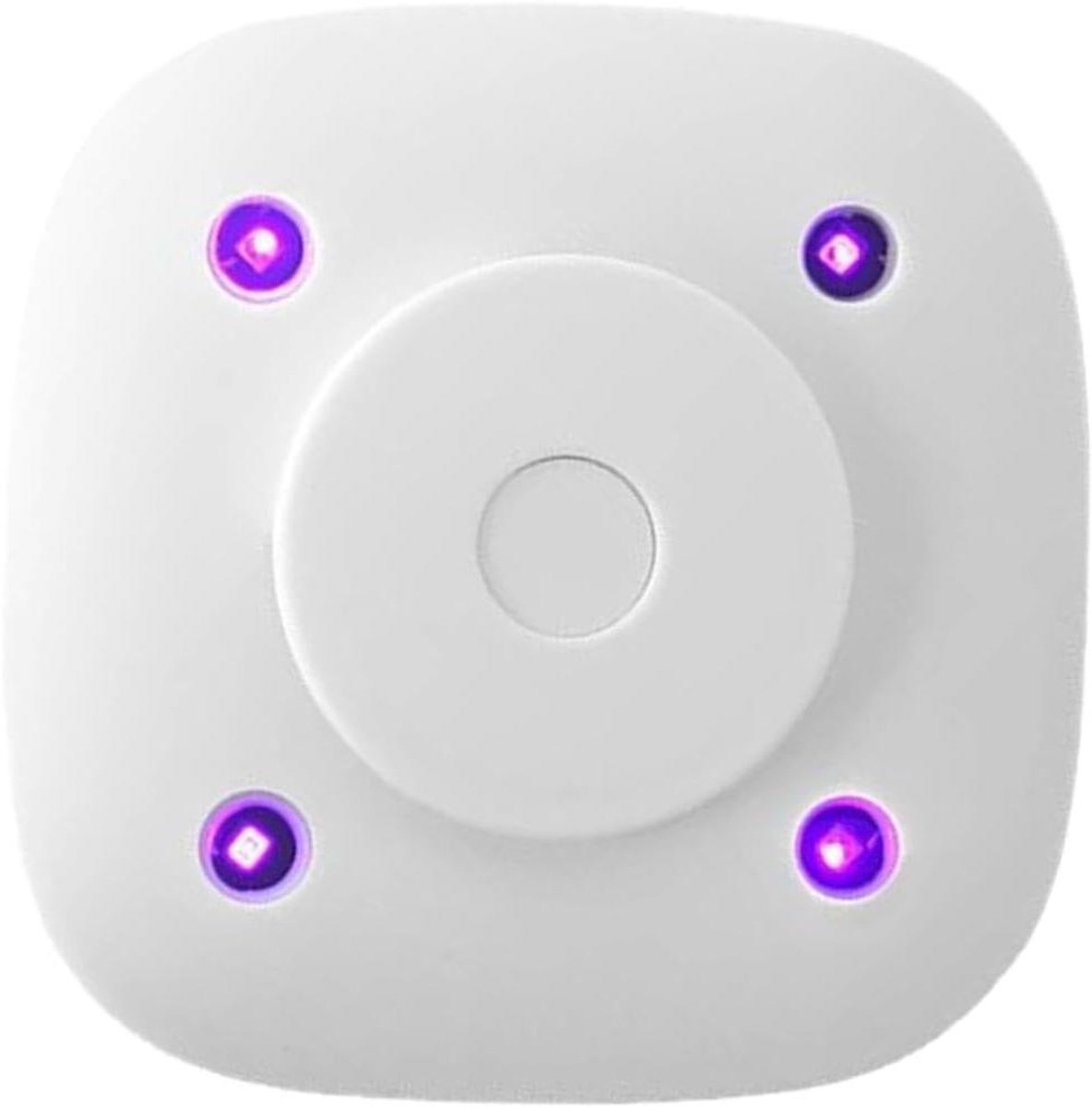 Toiletverlichting met Sensor - Nachtlamp WC - Hygiënisch Verlichten - Zelfreinigend Ontwerp - 9x9x3.4 cm - Wit