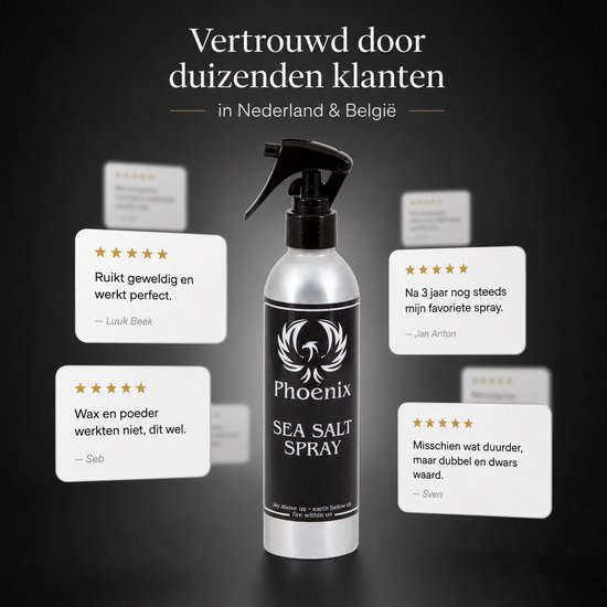Phoenix Sea Salt Spray - Medium/Strong Hold - Beach Look - 250ml