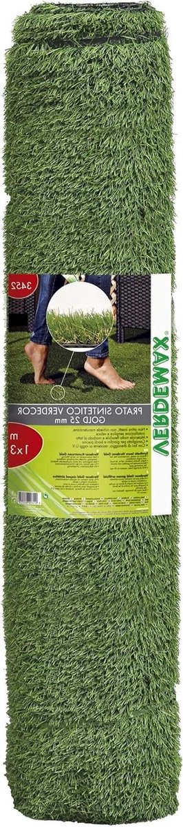 Kunstgras Rol - Siergras Tapijt - Tuin Aankleden - Waterdoorlatend - 1 x 3m - Groen