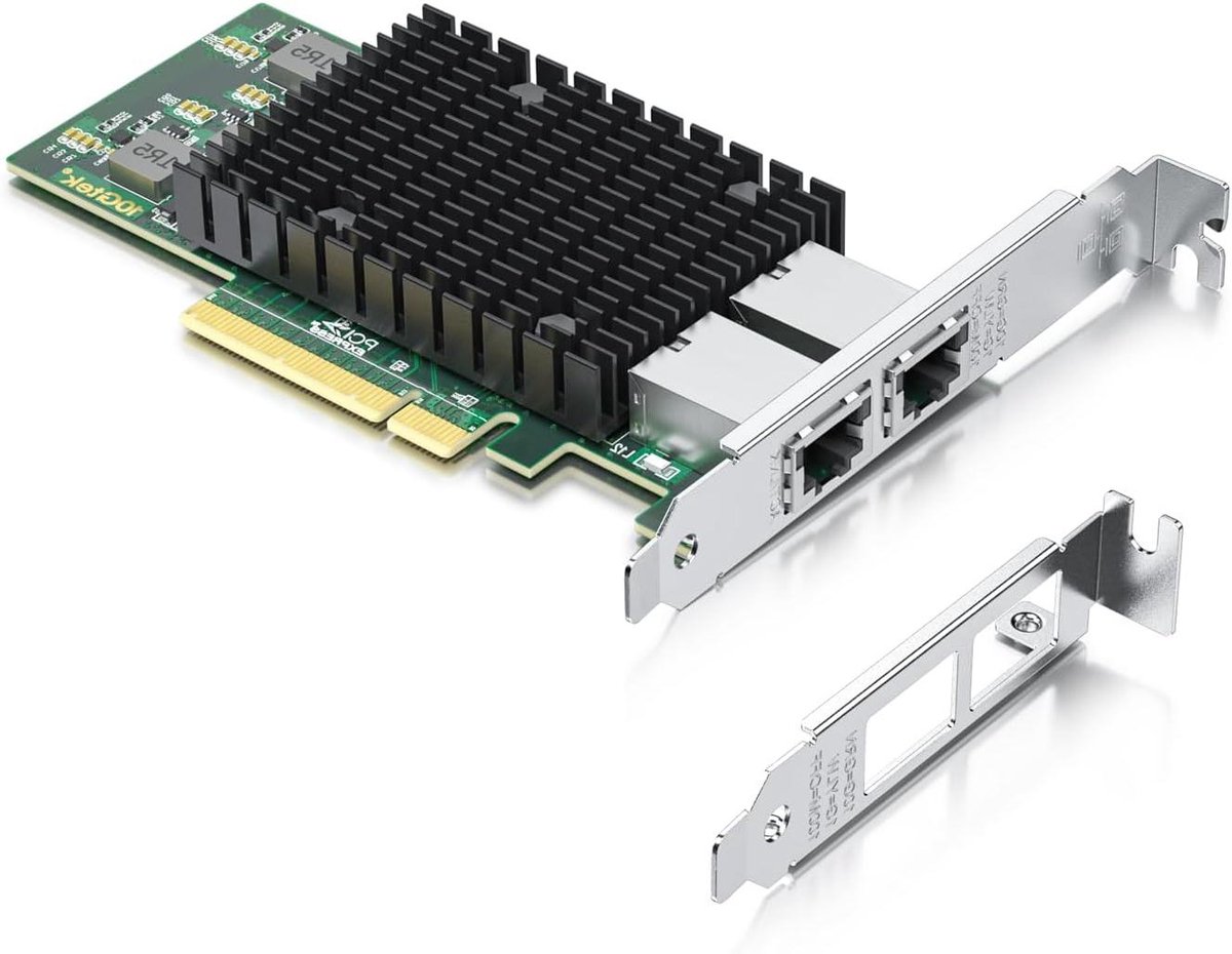 Netwerkkaart PCI-E - NIC Dual Port - Snelle Internetverbinding - Originele Intel Controller - 2 RJ45 Poorten - Niet van toepassing