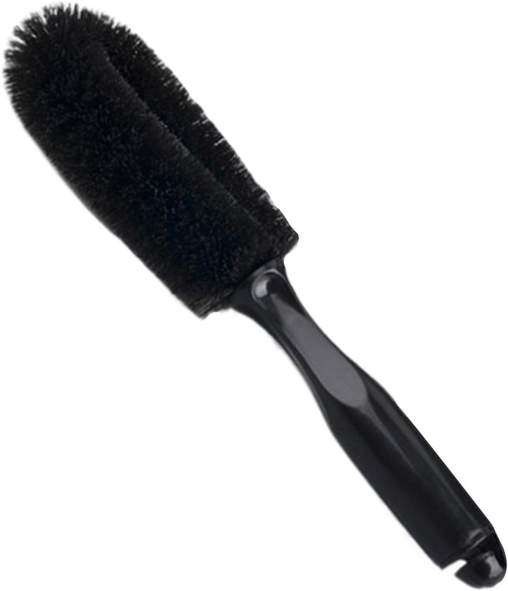 Duurzame Borstel - Velg Reiniger - Auto Onderhoud - Verlengd Handvat - 28 cm - Zwart
