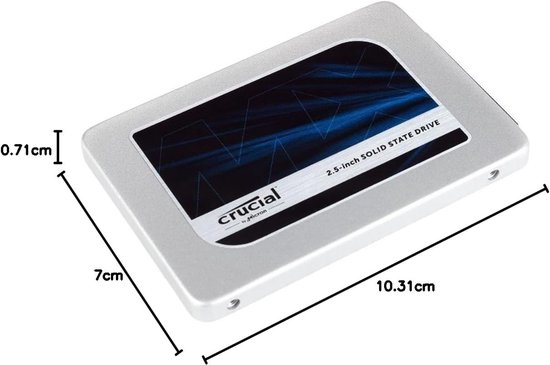 Interne SSD - Opslagstation - Systeemversnelling - 3D NAND Technologie - 525 GB - Grijs/Blauw — afbeelding 3