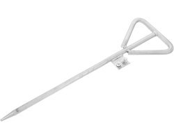 OSALADI ground pin electric rods earthing pole garden ground rod fence wire earthing rod Ground tool rod electric earth pin earthing tool earthing rod iron Silver