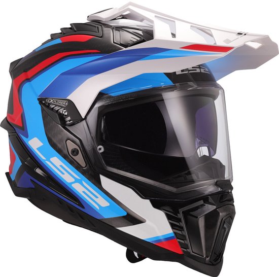 Casque LS2 Explorer Frontier II MX701 blanc / bleu taille M
