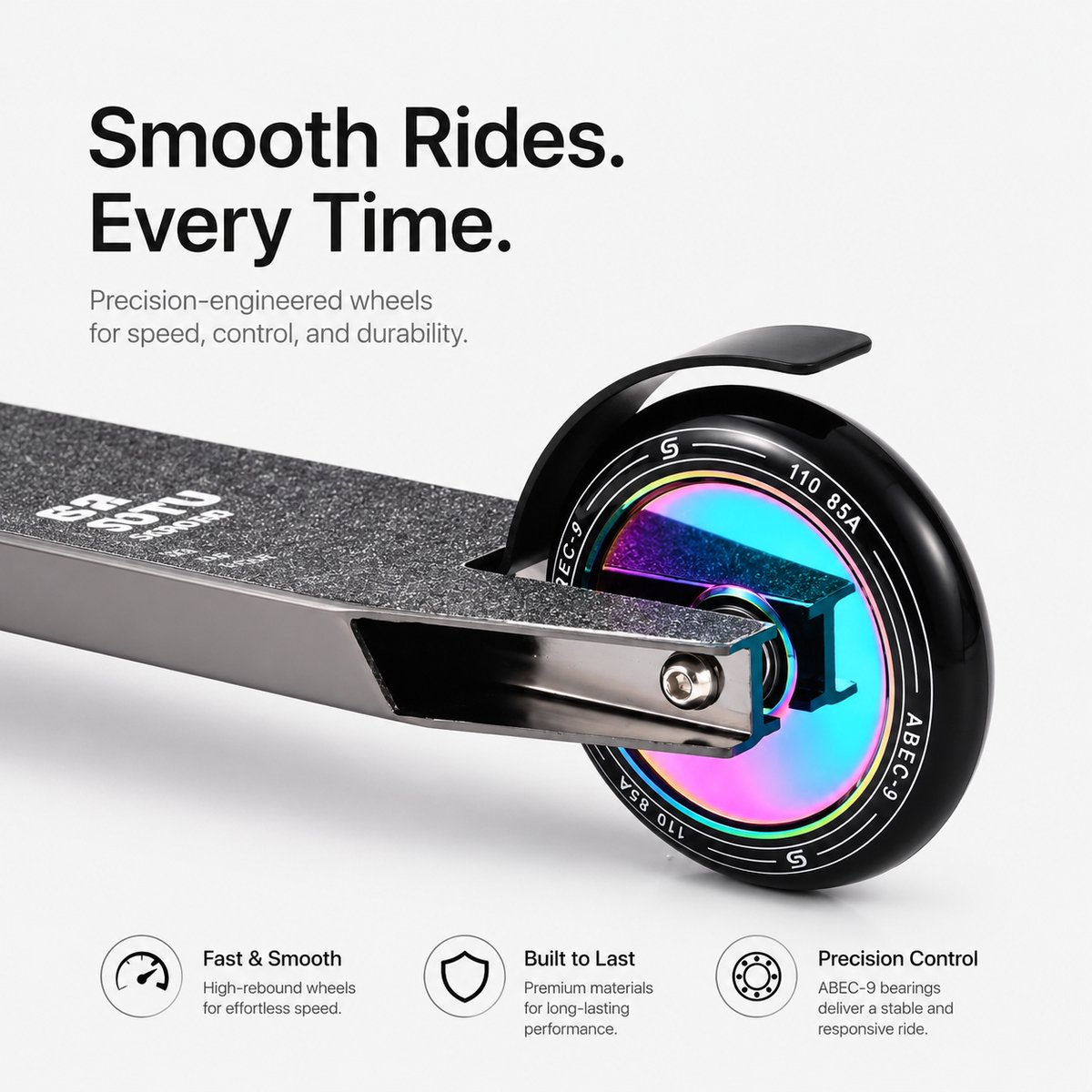 Suotu Stuntstep Professioneel - Step - 110mm - Speelgoed Jongens/Meisjes - Kinderstep - ABEC-9 - 100KG - Aluminium — afbeelding 7