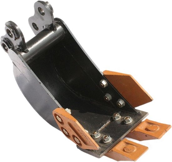 Mini Graafmachine Emmer - Graafbak Staal - Grondverzet Werk - Gesmede Stalen Tanden - 20 cm - Metaal — afbeelding 4