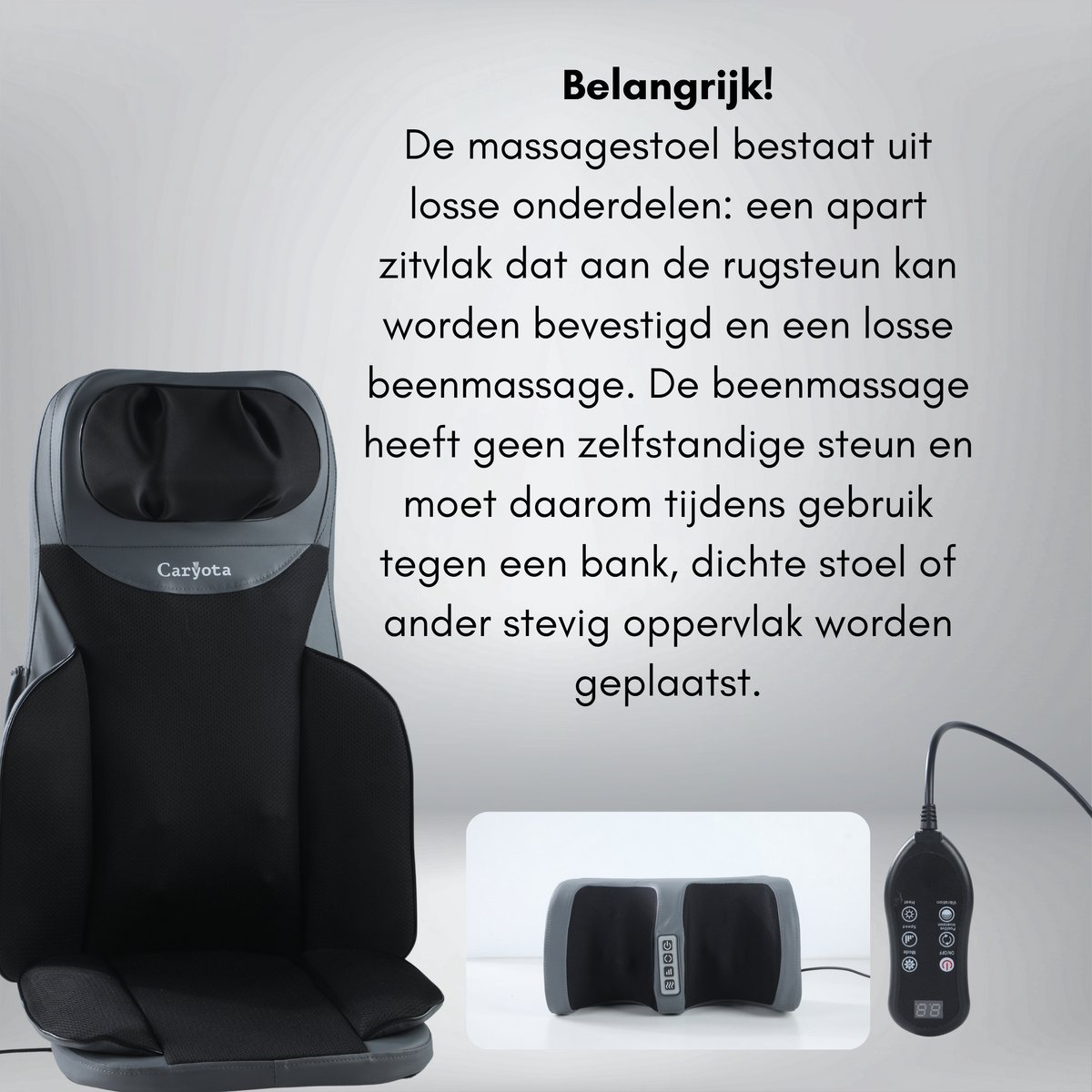 Caryota Shiatsu Massagestoel - Massage Apparaat thumbnail 4