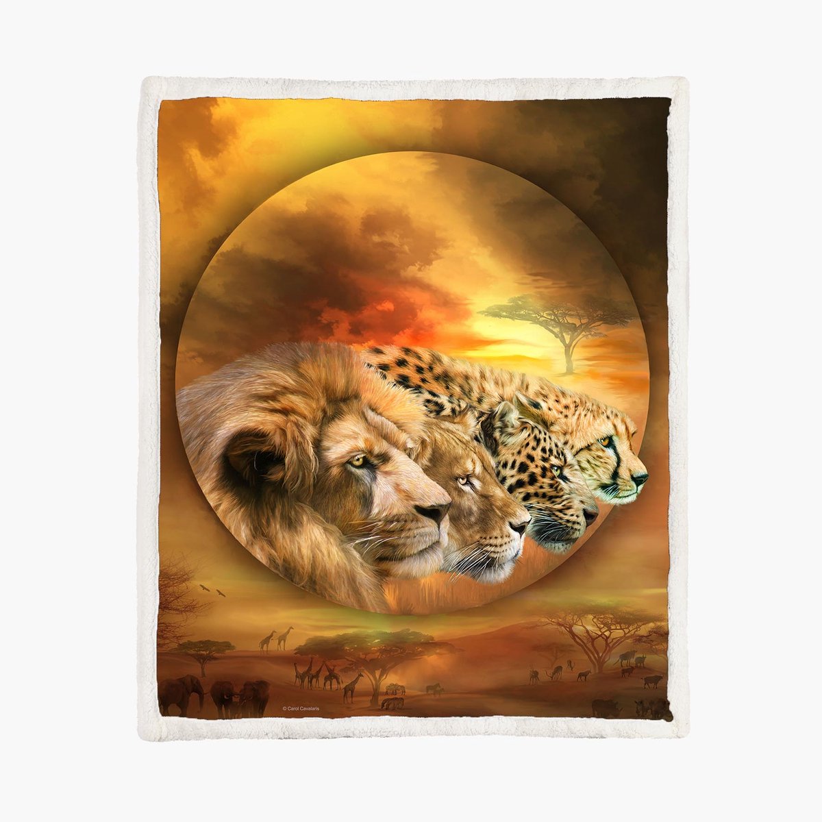 Grote Katten Fleece Deken 130*150cm Spirit Of The Savannah