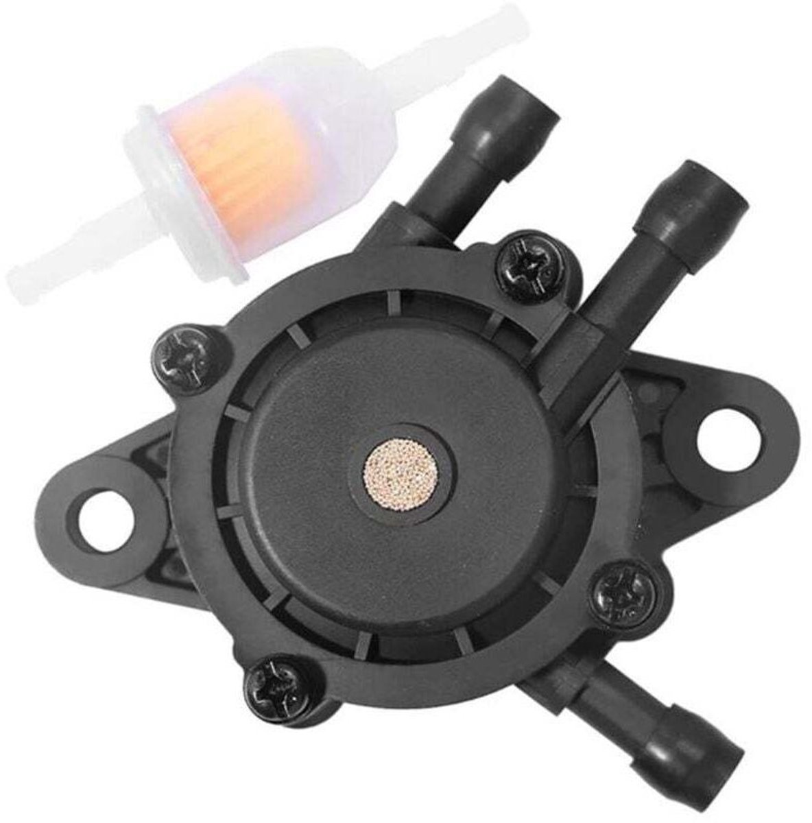 Brandstofpomp geschikt voor grasmaaiermotoren van 17-25 pk, inclusief vacuümpomp, brandstoffilter en accessoires geschikt voor Stratton.