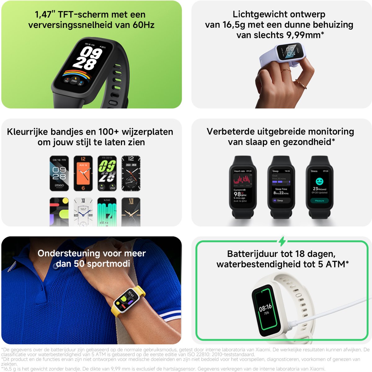 Xiaomi Smart Band 9 Active - Activity tracker - Roze thumbnail 5