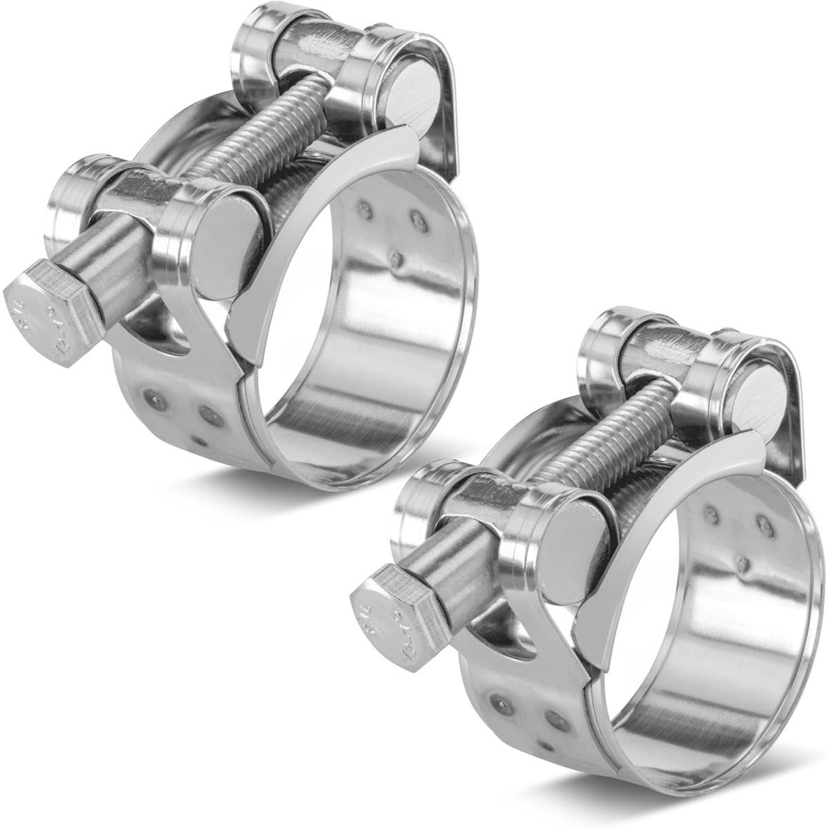 TOVBMUP Knevelklem - RVS slangklem - Klembereik 29-31 mm - Bandbreedte 20 mm - 2 stuks