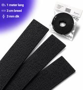 Meubelvilt Rol Zelfklevend Zwart – Viltband 3mm – 1 Meter x 3 cm – Anti Kras Plakvilt voor Stoelpoten, Meubels en Vloerbescherming – FSW-Products