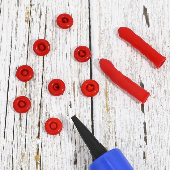 Kitdoppen Set - Afdichtdoppen Beschermers - Kit Tube Sluiten - Goede Afdichting - 20 Stuks - Rood — afbeelding 3