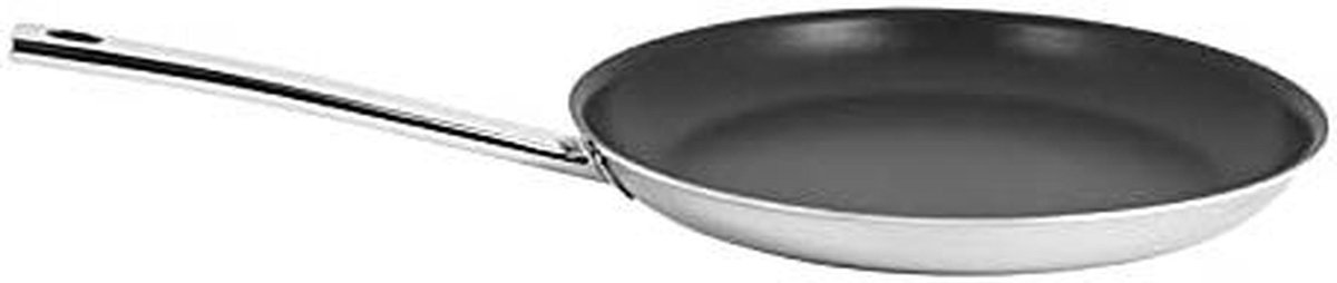 Crepe Pan - Pannenkoekenpan - Lekker Bakken - Antiaanbaklaag - 28 cm - Lichtgrijs