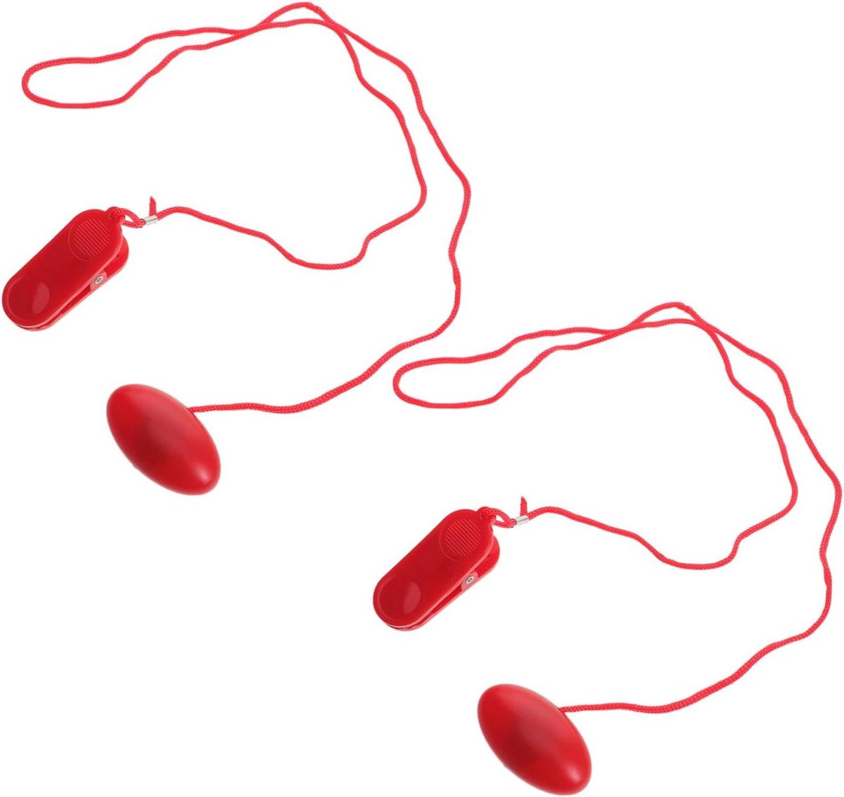 Loopband Veiligheidssleutels - Noodstop Sleutels - Fitness Veiligheid - Universele Compatibiliteit - 2 stuks - Rood