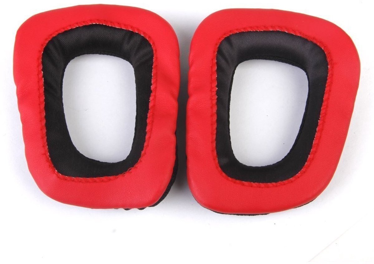 Solidchoice - Dailygoody - Vervangende oorkussens - Hoogwaardige comfort - Rood - Duurzaam en zacht - Geschikt voor Logitech G35 G930 G430 F450 - Oorkussens voor ga...