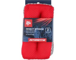 Dirt Devil - Insectenspons - Auto - Schoonmaken - Rood - Set van 2 stuks - 160x85x38mm