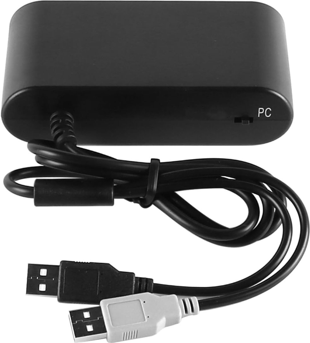 Allecto - Gamepad Converter - 4-Port - Met Turbo en Vibration Functie - Geschikt voor Gamers - Voor Console Spellen - Eenvoudige Installatie - Idea...