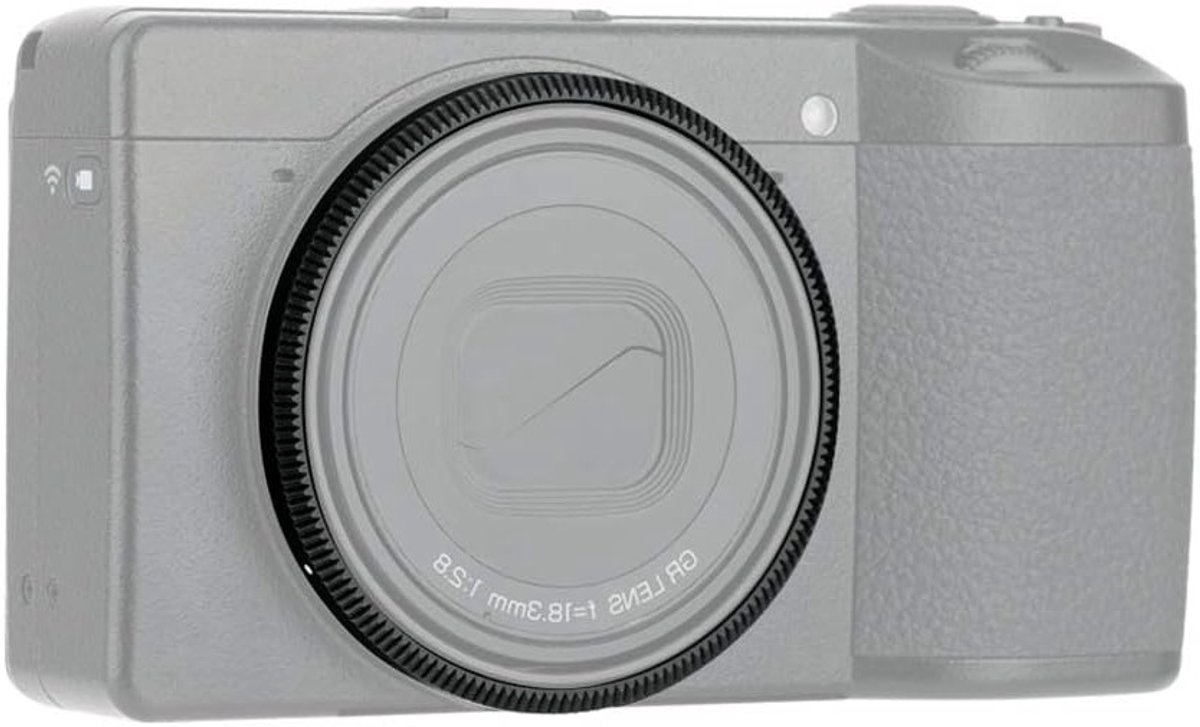 Metalen Accent Ring Cap voor Digitale Camera's, Vervangende Lensafdekking en Decoratie, Geschikt voor Ricoh GR III, GRIII en GR3 - Zwart