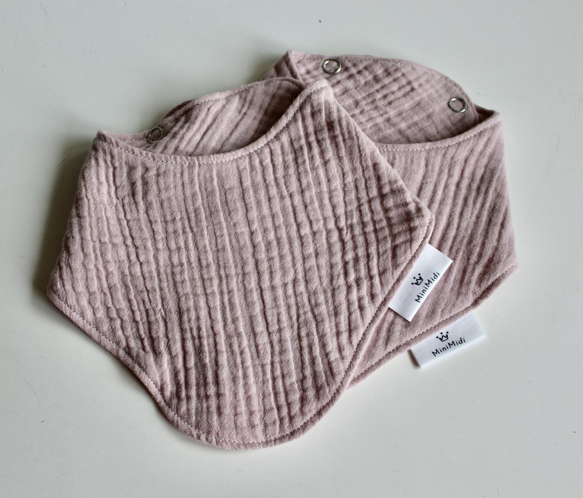 MiniMidi - Slabber - Old Pinky (oud roze) - per 2 stuks