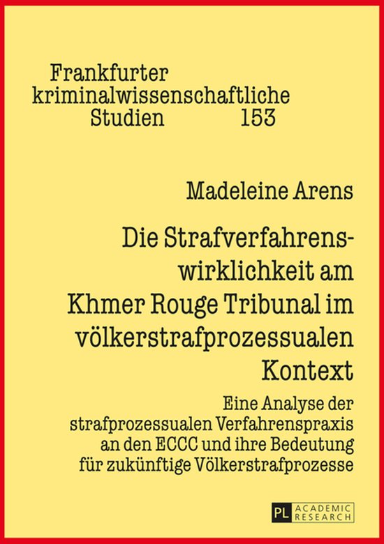 Frankfurter kriminalwissenschaftliche Studien 153 - Die Stra ... - cover