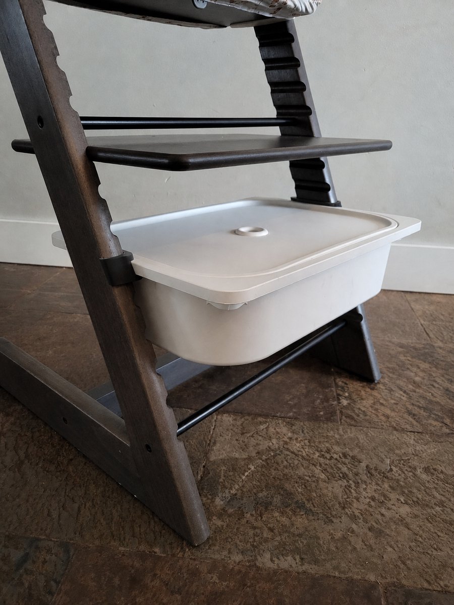 Stokke Tripp Trapp Adapter voor IKEA Trofast Plastic Bak - Zwart