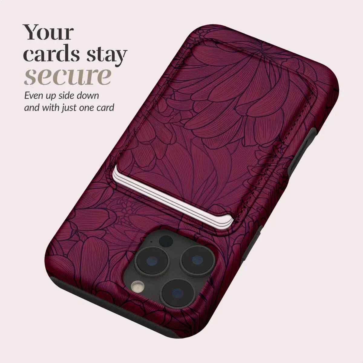 Mio by Mobilize Pasjeshouder - 3 Pasjes - MagSafe Compatible - Berry Blooms — cadeau in Cadeau-ideeën - foto 5