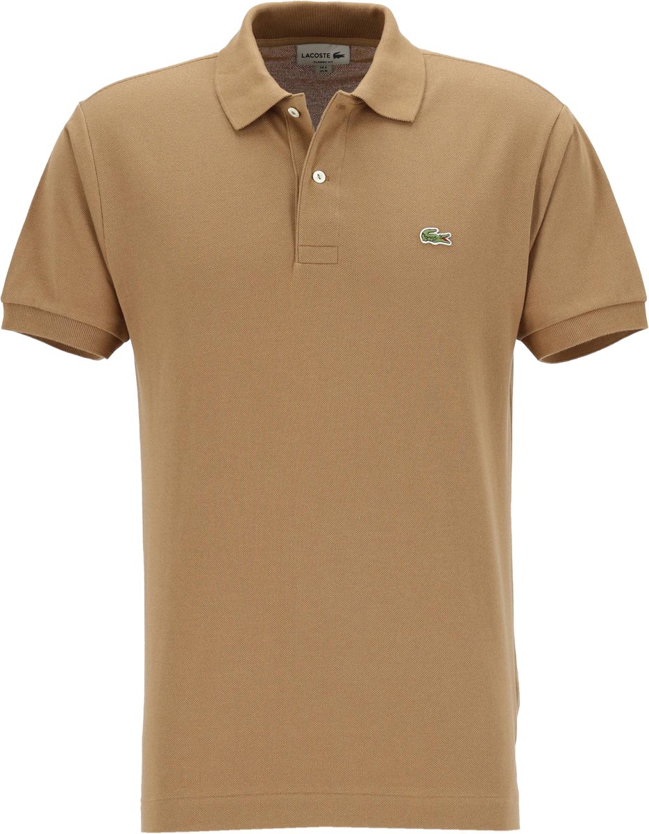 Lacoste Classic Fit polo - cookie lichtbruin