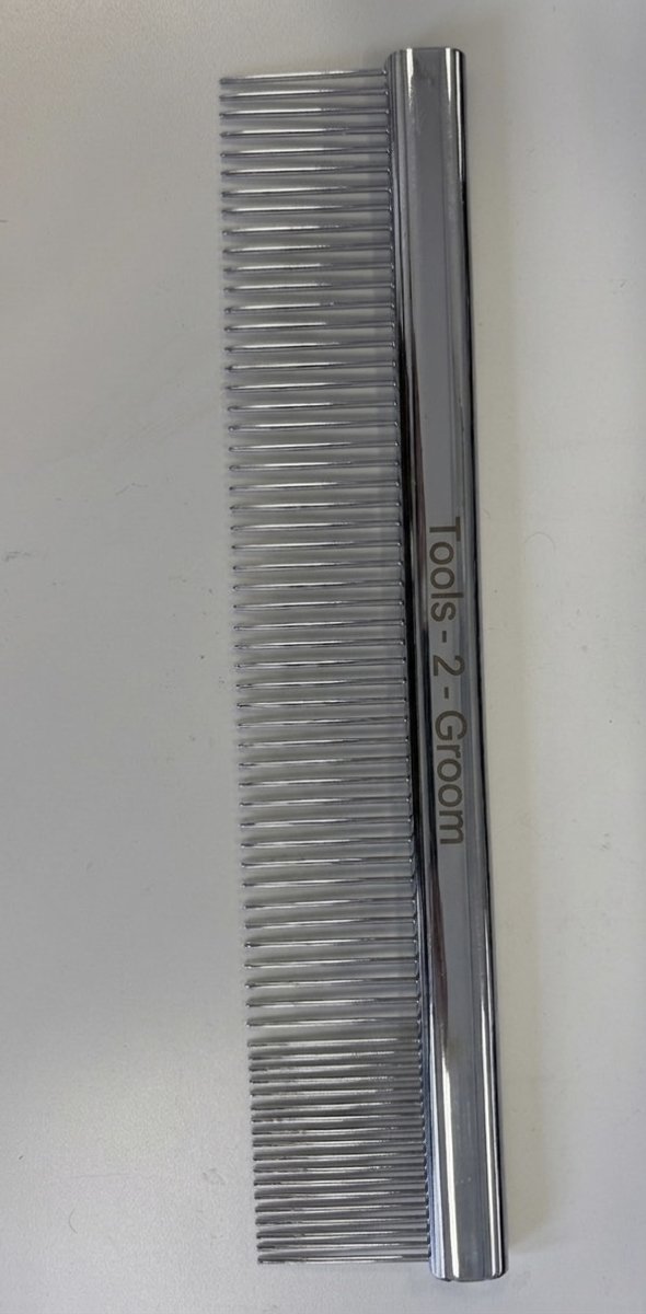 Tools 2 groom Poedelkam metaal 24 cm