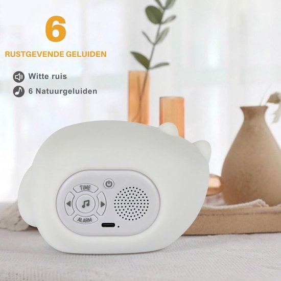 SNJY® Slaaptrainer Kinderen - Slaapwekker - Kinderwekker - Kat - Wit van Merkloos — afbeelding 5