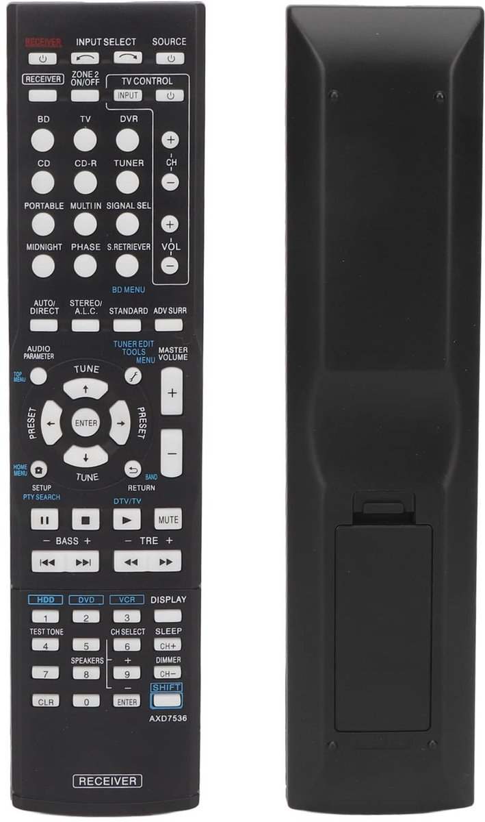 ONF3 - AXD7536 AV-ontvanger - Universele afstandsbediening - Infraroodtechnologie - Geschikt voor Pioneer - Vervanging voor meerdere modellen