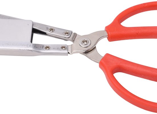 Allecto - Lange hengeltang - Krabbenzang - Hittebestendig roestvrij staal - 51 cm - Antislip handgrepen - Geschikt voor vissen - Blauw van Merkloos — afbeelding 2