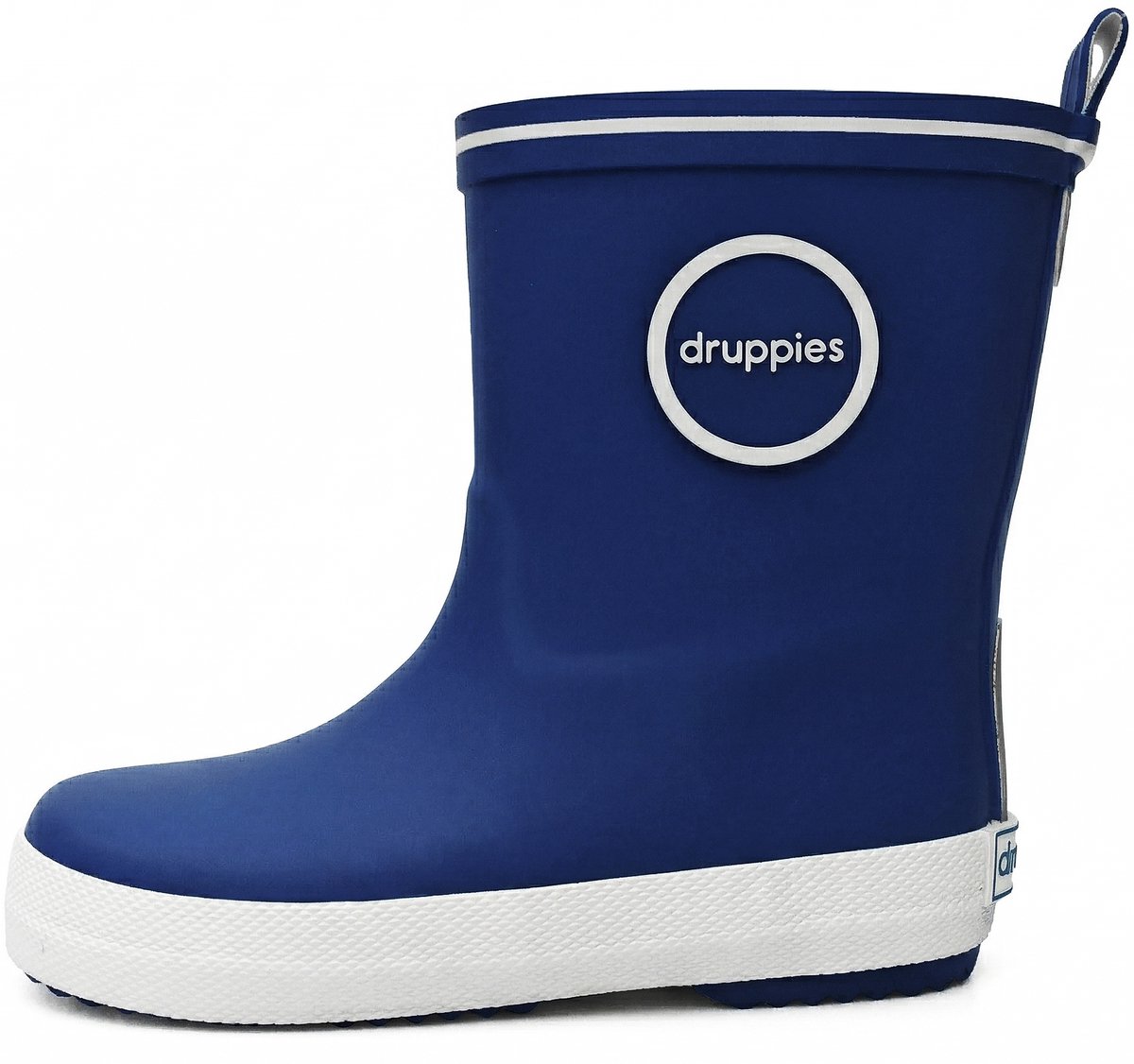 Druppies Regenlaarzen Kinderen - Donkerblauwe Rubber Laarzen - Meisjes - Jongens - Fashion Boot - Maat 29
