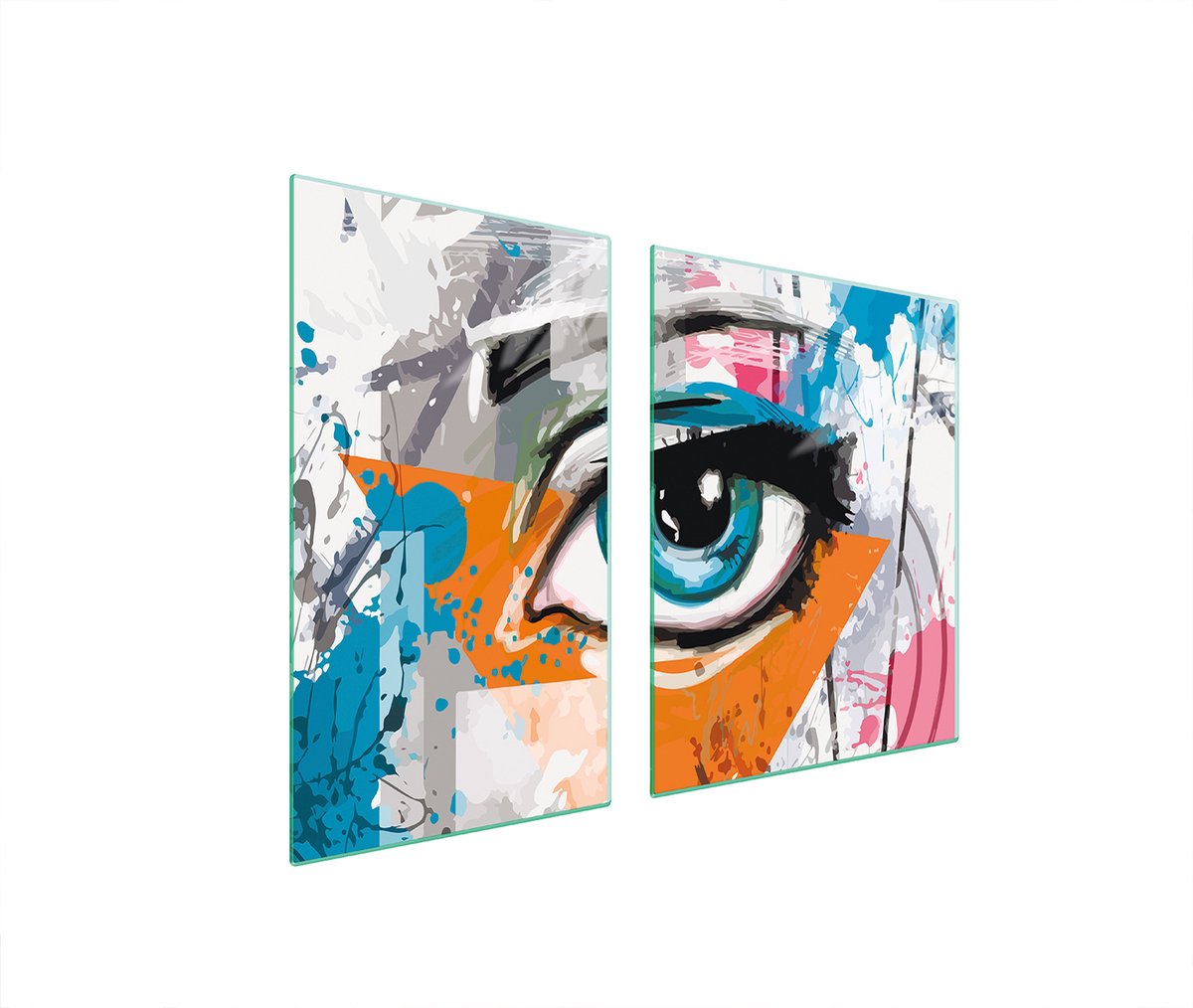 TMK ArtDeko - Snijplank - 100x52 cm - Glazen Beschermplaat - Oko